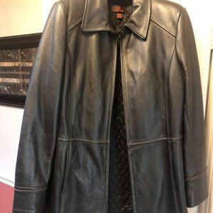 Danier 3/4 Black Leather Jacket